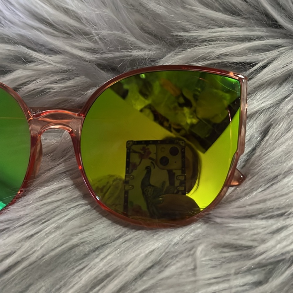 Circus Sunglasses Alien Pink Translucent Iridesce… - image 2